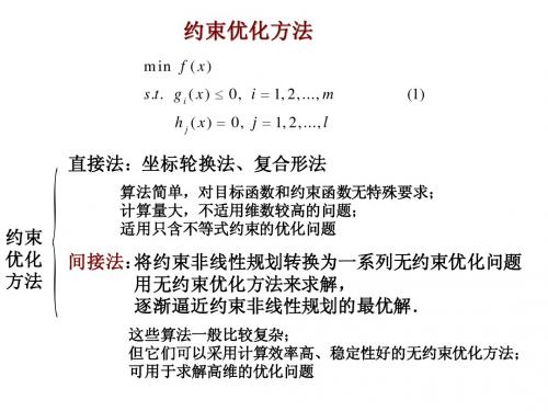 13工程优化 第6章-2约束最优化方法