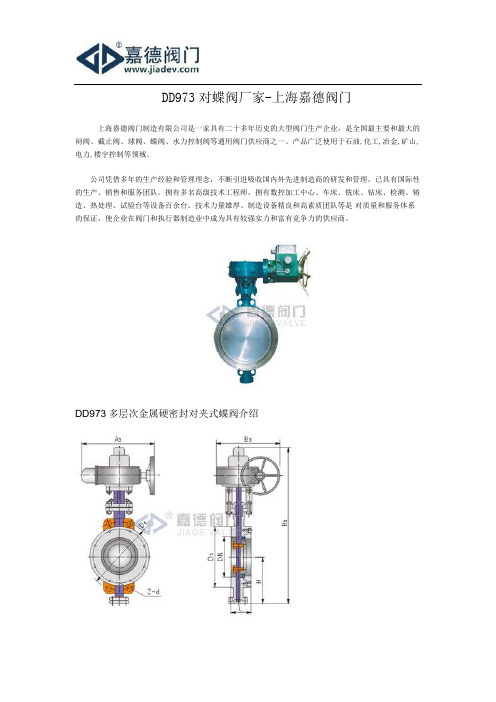 DD973对蝶阀厂家-上海嘉德阀门