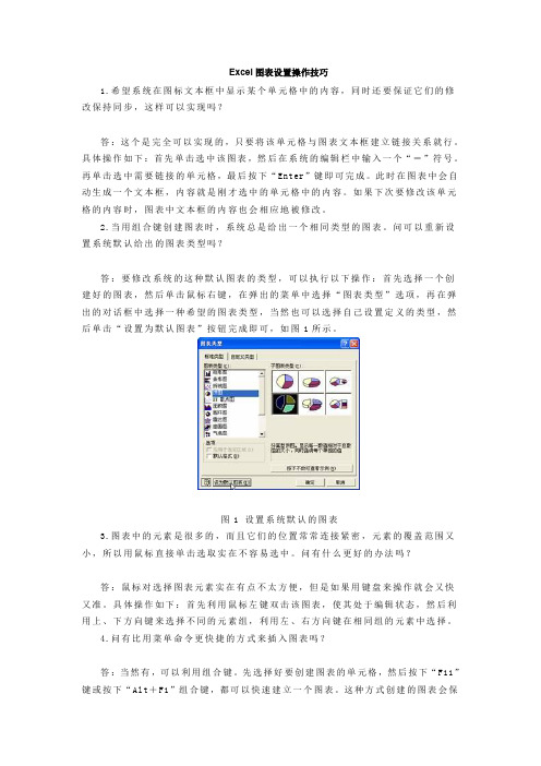 Excel图表设置操作技巧