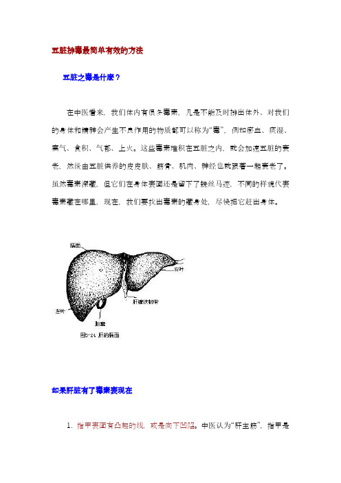 五脏排毒