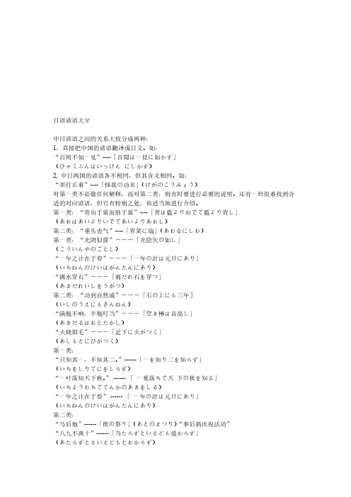[VIP专享]日语谚语大全1