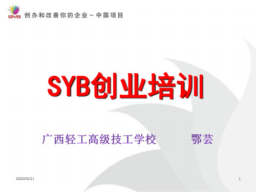 SYB第一步到十步(大学生版)课件