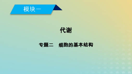 2019高考生物大二轮复习专题二细胞的基本结构课件