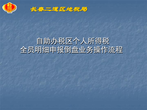 个税申报导盘操作流程