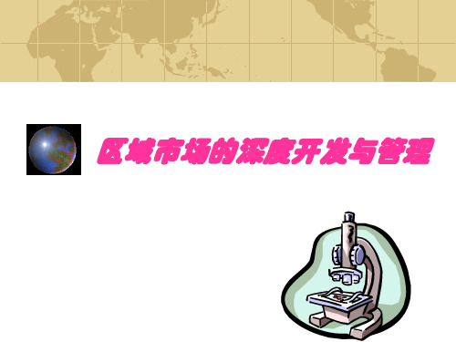 区域市场的深度开发和管理