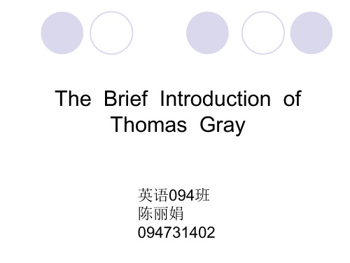 Thomas Gray ppt