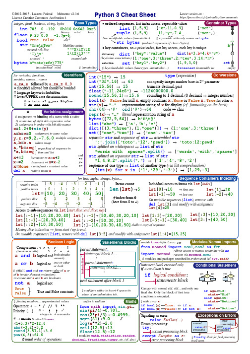 Python3速查表