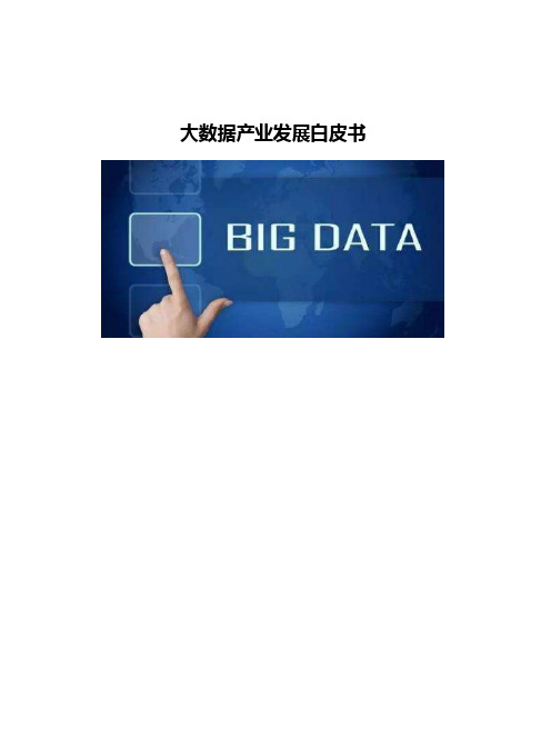 大数据产业发展白皮书