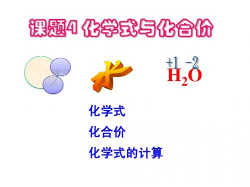 4.4化学式与化合价课件