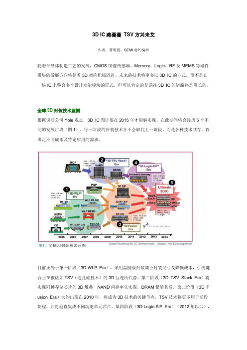 3D IC路漫漫 TSV方兴未艾