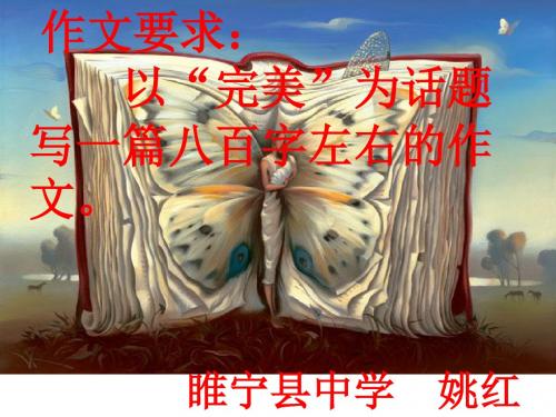 《完美》话题作文讲评ppt