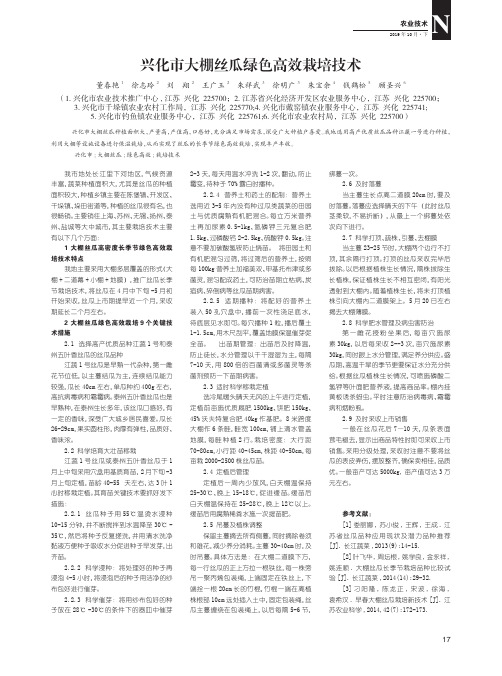 兴化市大棚丝瓜绿色高效栽培技术