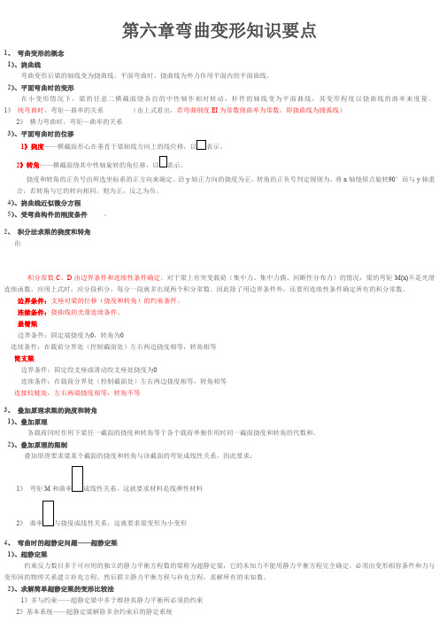 材料力学知识点