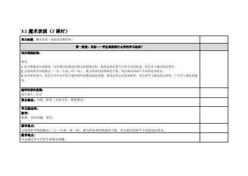 北师大版二上求几个相同加数的和(2课时)