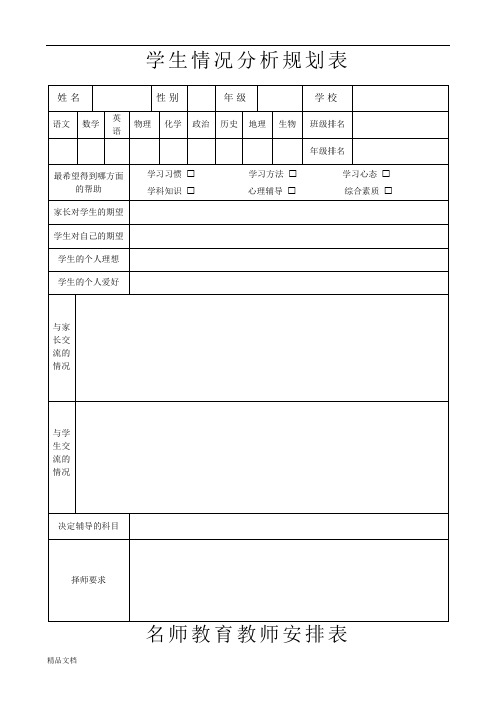 学生学习情况分析表(机构).doc