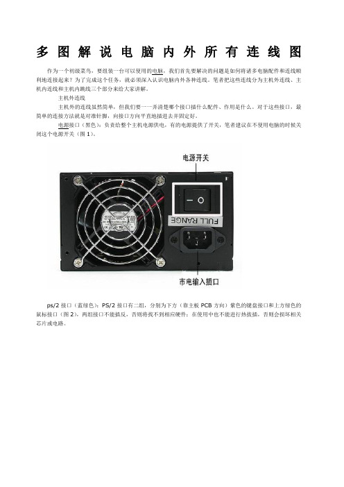 多图解说电脑机箱内部所有线路连线方法