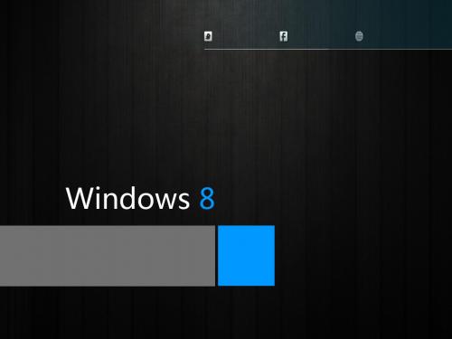 win8界面效果,高冷范(PPT模板)