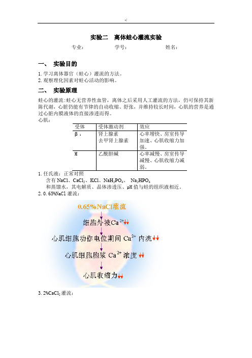 蛙心灌流实验报告