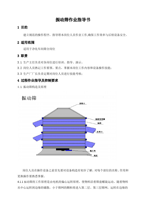 振动筛作业指导书