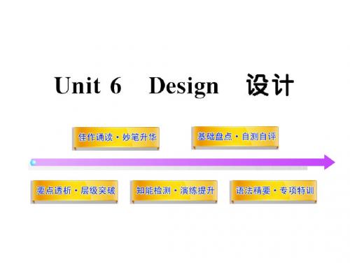 2012版高中英语全程复习方略配套课件：Unit6《Design》(北师大版必修2)