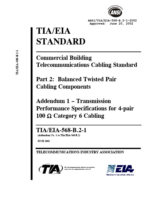 ANSI-TIA-EIA-568-B.2-1 Cat.6 June 20 2002