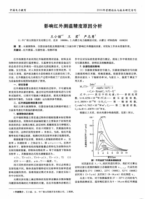 影响红外测温精度原因分析