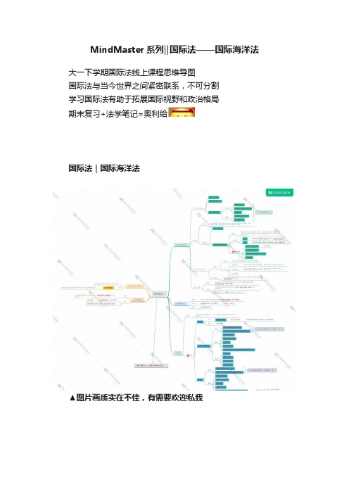 MindMaster系列‖国际法——国际海洋法