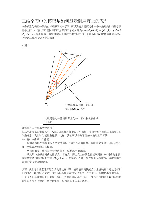 第一章三维几何模型如何在屏幕上显示出来