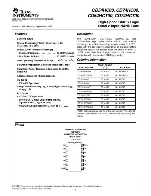 CD54HCT00F3A资料