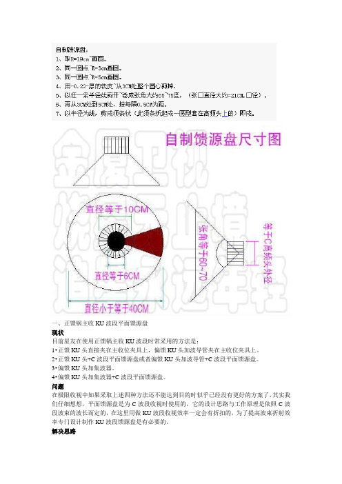 自制馈源盘