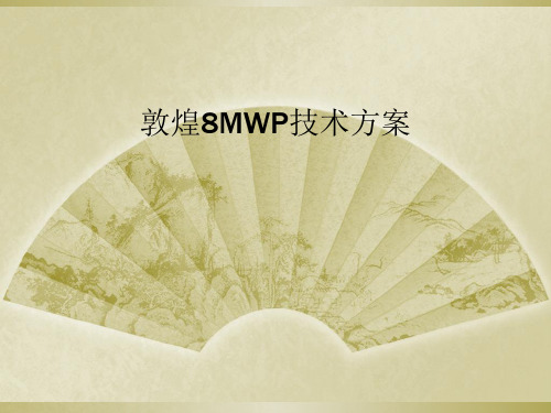 敦煌8MWP技术方案