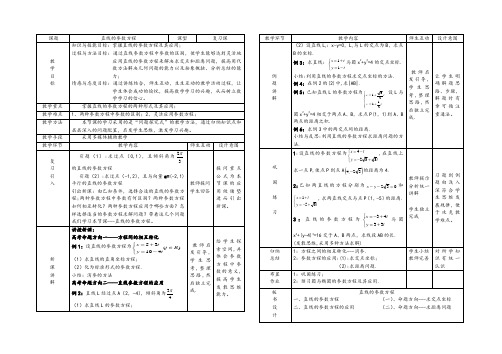 直线的参数方程教案