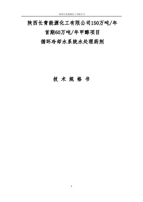 陕西长青能源化工有限公司150万吨年