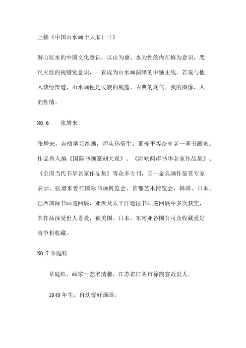 中国山水画十大家(二)