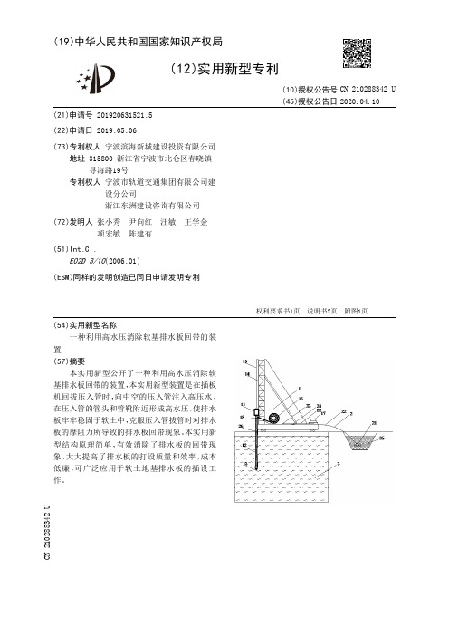 【CN210288342U】一种利用高水压消除软基排水板回带的装置【专利】