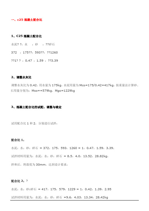 c25混凝土配合比表35256