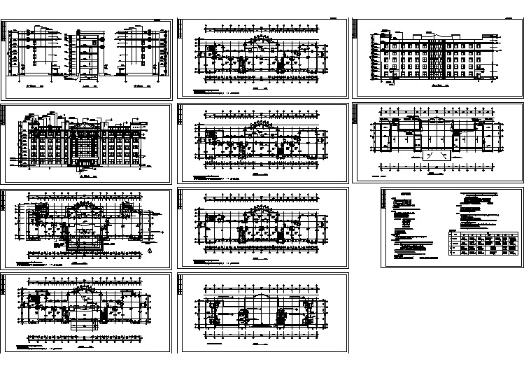 某办公楼建筑全套cad设计图纸