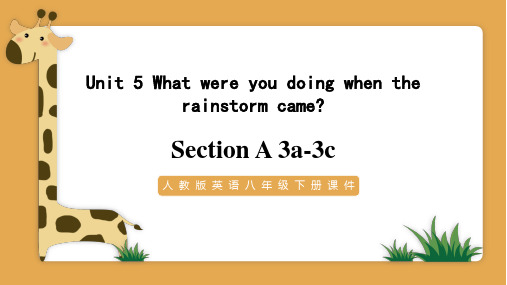 人教版英语八年级下册Unit5-SectionA(3a-3c)-课件