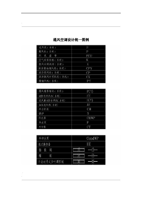 暖通图例符号