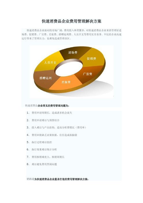 快速消费品企业费用管理解决方案