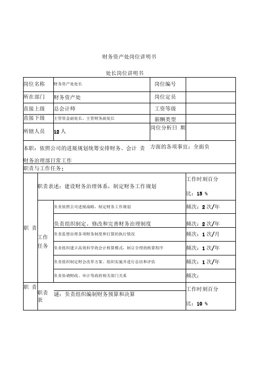 河北石油分公司岗位说明书汇编31