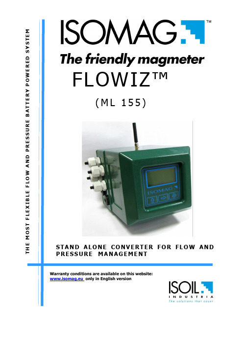 FLOWIZ ML 155 流量和压力管理独立转换器说明书