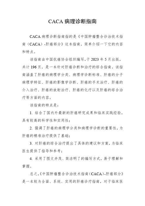 caca病理诊断指南pdf