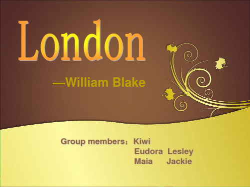 英美文学London-William Blake