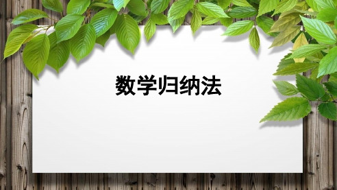 《数学归纳法》示范公开课教学课件