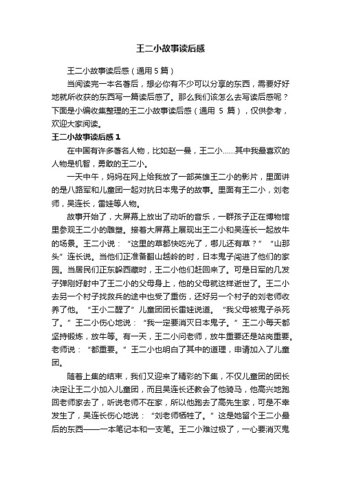 王二小故事读后感