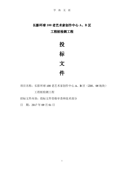 (2020年整理)桩基检测技术投标文件.doc