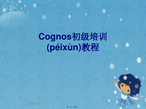 Cognos初级培训教程