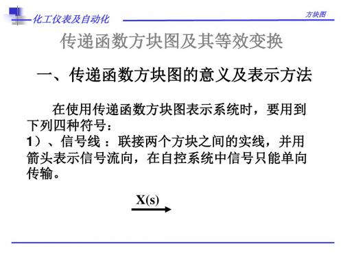 传递函数方块图及其等效变换