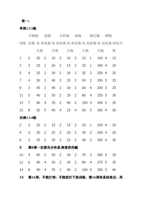 弹跳力训练计划(中文版)